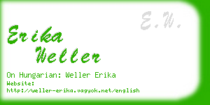 erika weller business card